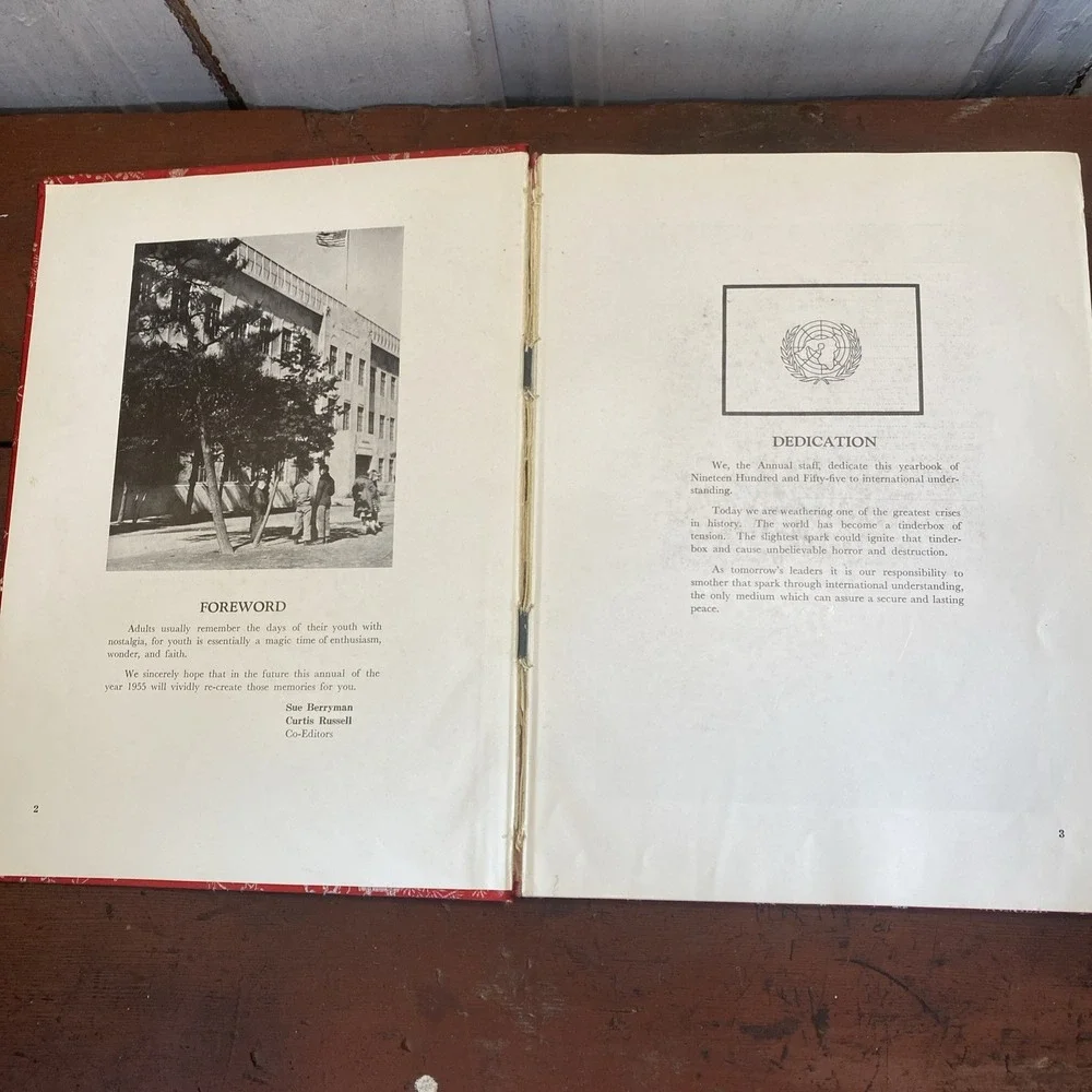 1955 YOKOHAMA YO-HI American High School Yearbook‎ Yokohama, JAPAN